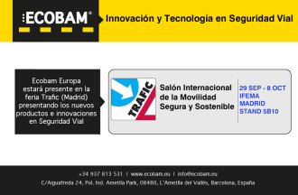 Ecobam presentará sus novedades en Seguridad Vial en la Feria TRAFIC 2015